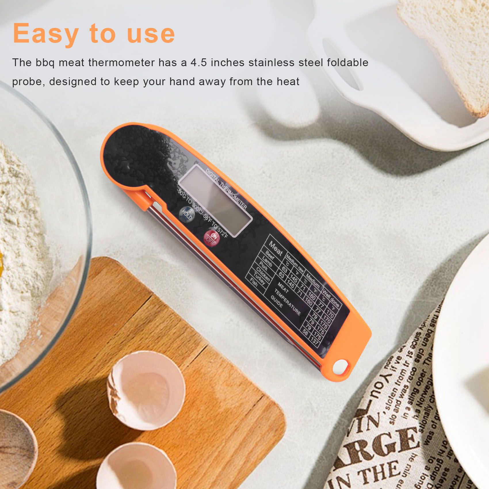Digital Thermometer Probe - ABMI-Digital Termometr do mięsa z natychmiastowym