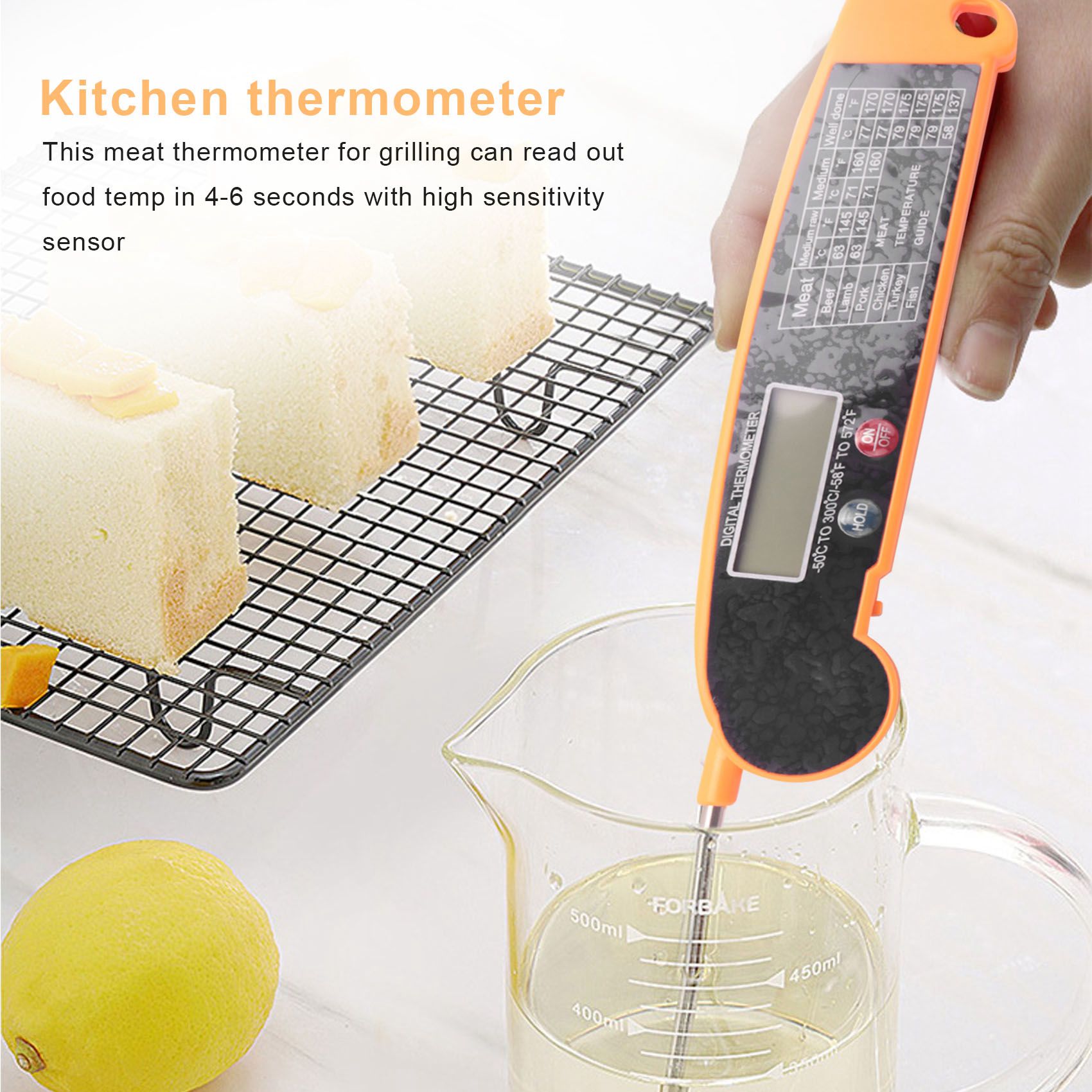 Digital Thermometer Probe - Cyfrowy termometr do mięsa z szybkim