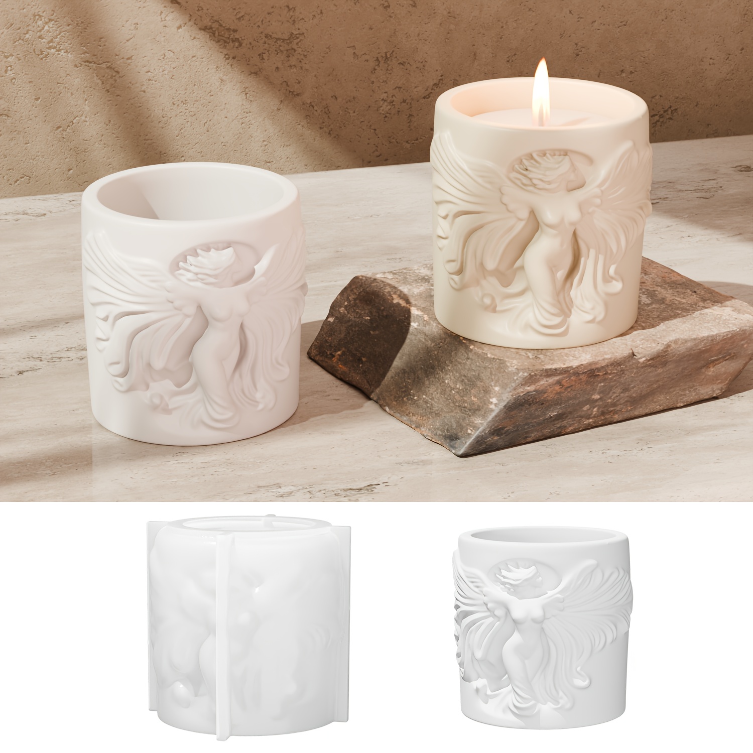 Candle Souvenir - Forma silikonowa z motywem anioła, która